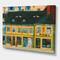 Designart - Yellow Facade of Houses In Street In Paris - French Country Canvas Wall Art Print